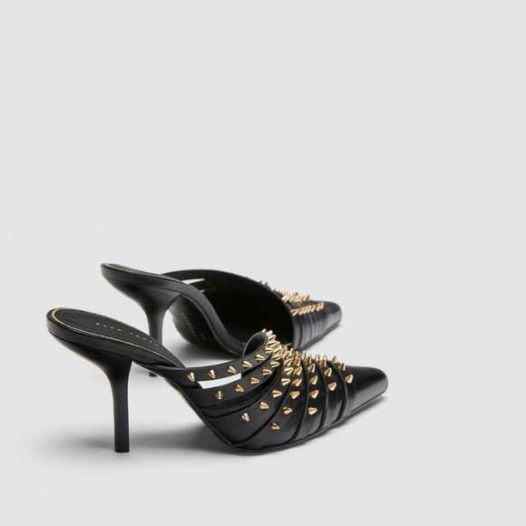 zara studded heels